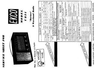 Ekco-U834_Mariner(Pye-1101 ;Rimlock B8A valves_1101A_1112_Seafarer_3017 ;Rimlock B8A valves_3017A_3042)-1963.Radio preview